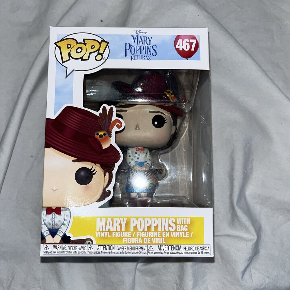 Funko Pop! Vinyl: Disney - Mary Poppins (w/ Bags) #467 NIB Mary Poppins Returns